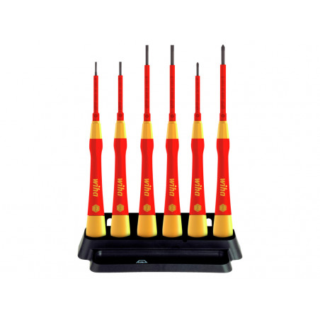 Wiha 42989 PicoFinish® SL/PH Fine VDE Screwdriver Set, 7 Piece