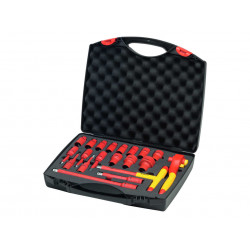 Wiha 43024 Insulated 1/2in Ratchet Wrench Set, 21 Piece (inc. Case)
