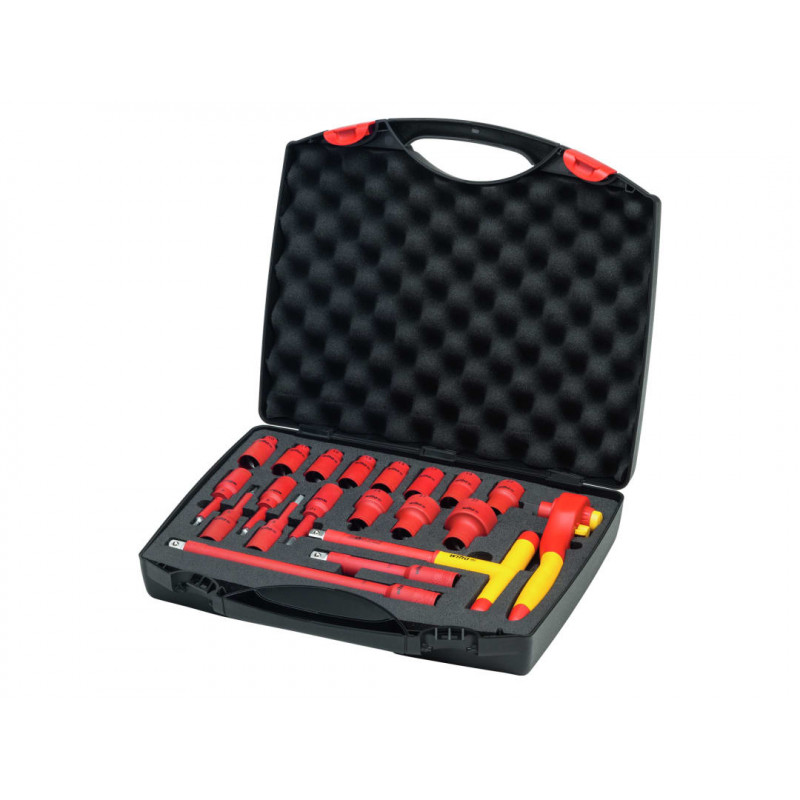 Wiha 43024 Insulated 1/2in Ratchet Wrench Set, 21 Piece (inc. Case) Wiha 43024 Insulated 1/2in Ratchet Wrench Set, 21 Piece (inc. Case)