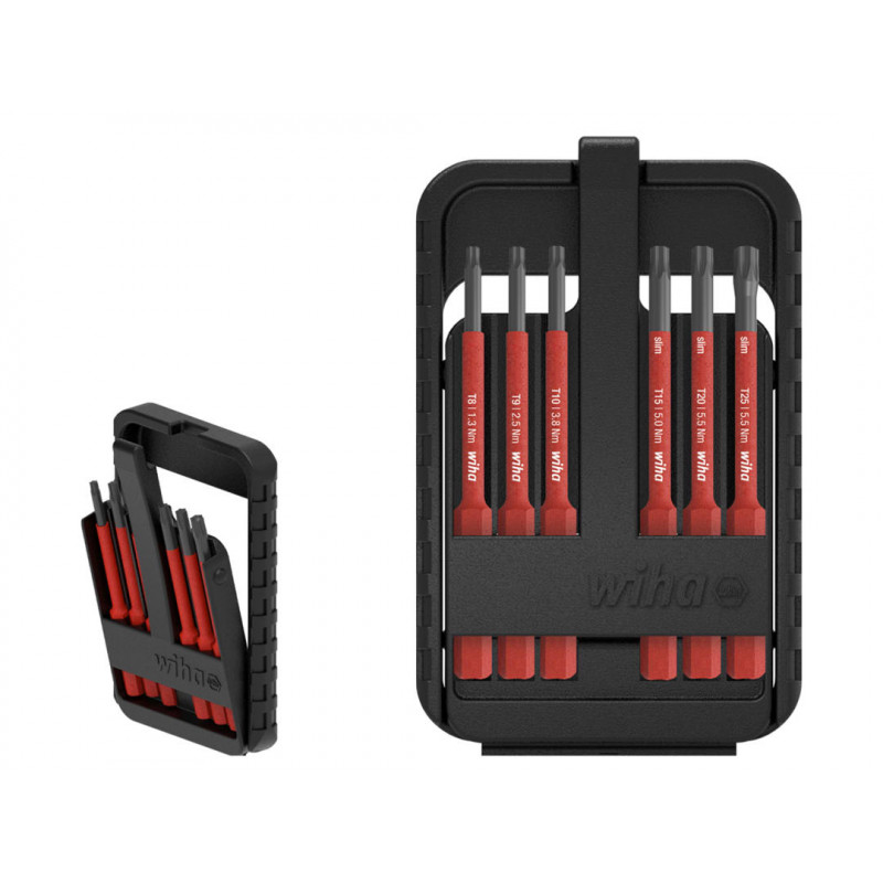 Wiha 43153 slimBit electric TORX® Bit Set, 7 Piece Wiha 43153 slimBit electric TORX® Bit Set, 7 Piece