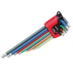 Wiha 43849 ErgoStar Colour Hex Ball End L-key Set, 9 Piece