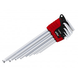 Wiha 43851 ErgoStar MagicRing® Hex Ball End L-key Set, 9 Piece