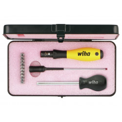 Wiha 43898 TorqueVario®-S ESD Screwdriver Set, 14 Piece (inc. Case)
