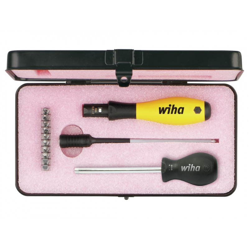 Wiha 43898 TorqueVario®-S ESD Screwdriver Set, 14 Piece (inc. Case) Wiha 43898 TorqueVario®-S ESD Screwdriver Set, 14 Piece (inc. Case)