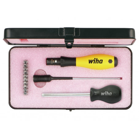 Wiha 43898 TorqueVario®-S ESD Screwdriver Set, 14 Piece (inc. Case)