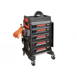 Wiha 44423 eMobility Workshop Trolley Set, 113 Piece