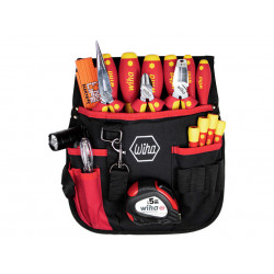 Wiha 44574 electrician Tool Set, 18 Piece (inc. Belt Pouch)