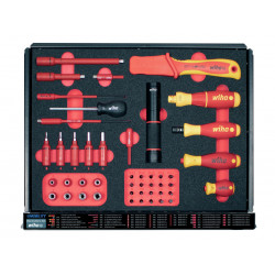 Wiha 44423 eMobility Workshop Trolley Set, 113 Piece