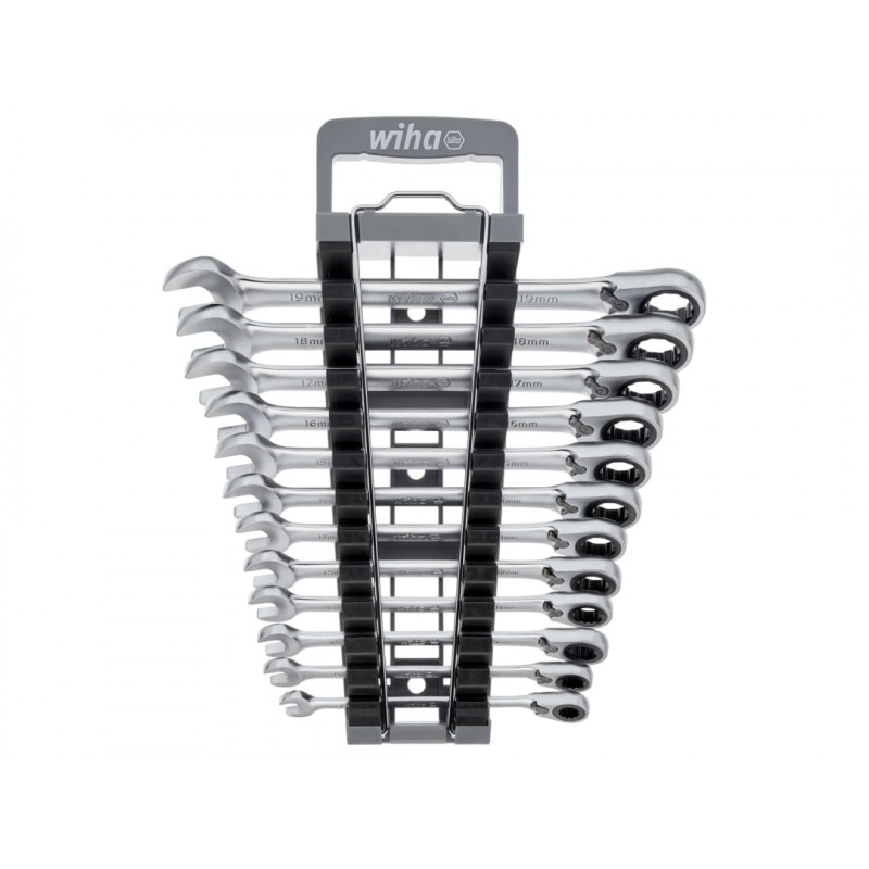 Wiha 44661 Ring Ratchet Spanner Set, 12 Piece Wiha 44661 Ring Ratchet Spanner Set, 12 Piece