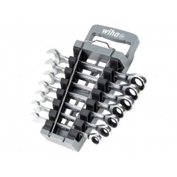 Wiha 44664 Ring Ratchet Spanner Set, 8 Piece