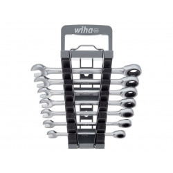 Wiha 44664 Ring Ratchet Spanner Set, 8 Piece