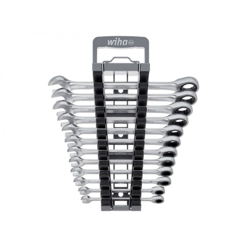 Wiha 44665 Ring Ratchet Spanner Set, 12 Piece Wiha 44665 Ring Ratchet Spanner Set, 12 Piece