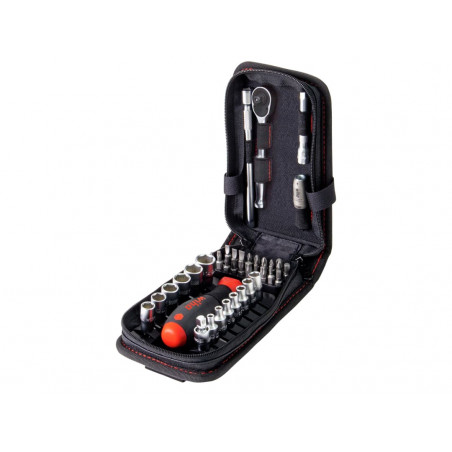 Wiha 44684 1/4in Nut Driver & Bit Set, 40 Piece