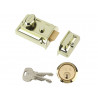 Yale Locks 630077101542 P77 Traditional Nightlatch 60mm Backset Brasslux Finish Box