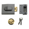 Yale Locks 630081001722 81 Rollerbolt Nightlatch 60mm Backset DMG Finish Box