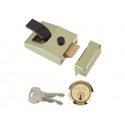 Yale Locks 630089001542 89 Deadlock Nightlatch 60mm Backset Brasslux Finish Box