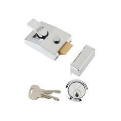 Yale Locks 630089001162 89 Deadlock Nightlatch 60mm Backset Chrome Finish Box