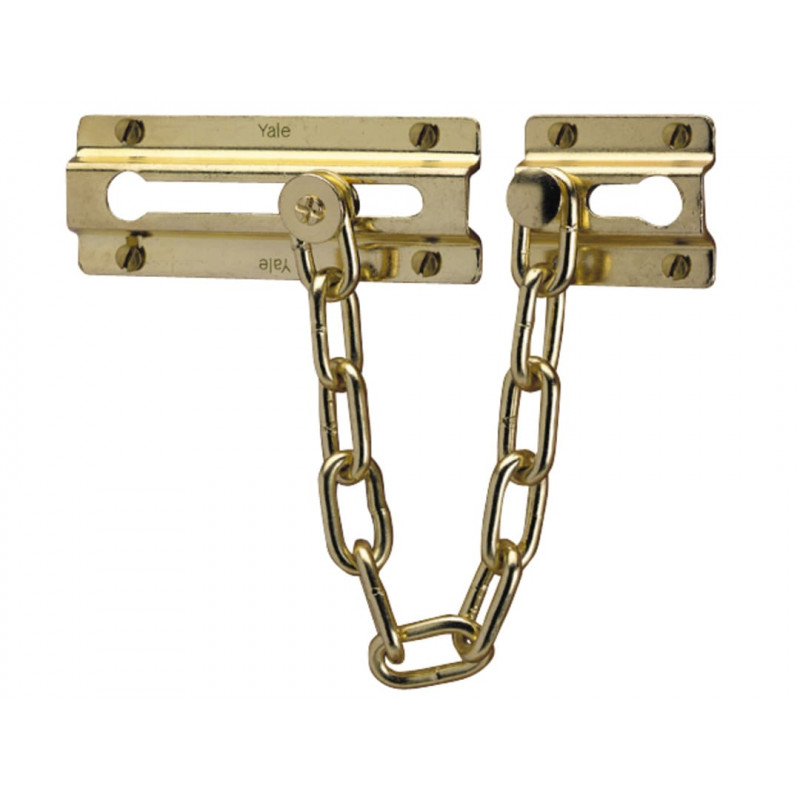 Yale Locks 721037005166 P1037 Door Chain Brass Finish Yale Locks 721037005166 P1037 Door Chain Brass Finish