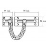 Yale Locks 721037005162 P1037 Door Chain Chrome Finish