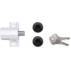Yale Locks 720114005071 P114 Patio Door Lock White Finish Visi-pack