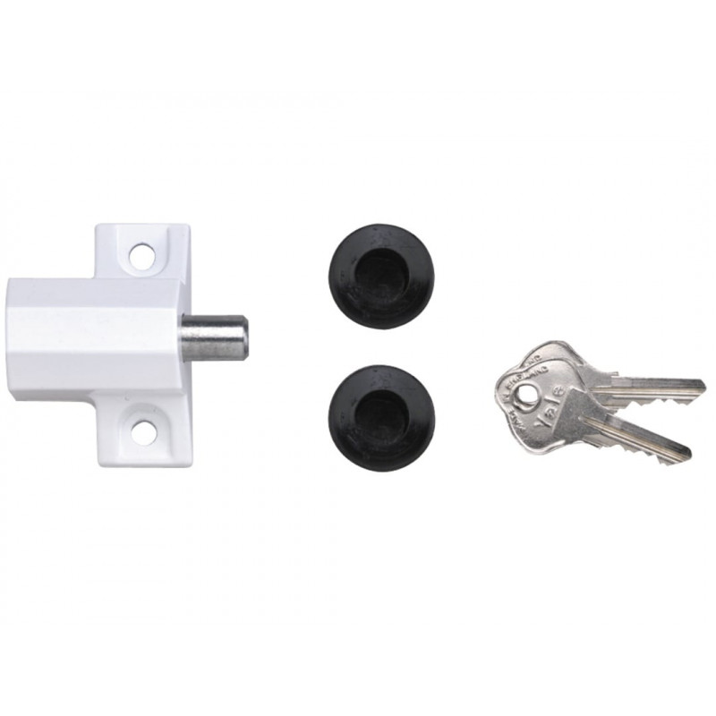 Yale Locks 720114005071 P114 Patio Door Lock White Finish Visi-pack