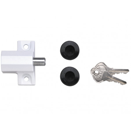 Yale Locks 720114005071 P114 Patio Door Lock White Finish Visi-pack