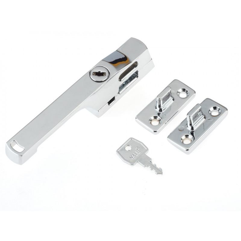 Yale Locks 710115005162 P115CH Lockable Window Handle Chrome Finish Yale Locks 710115005162 P115CH Lockable Window Handle Chrome Finish