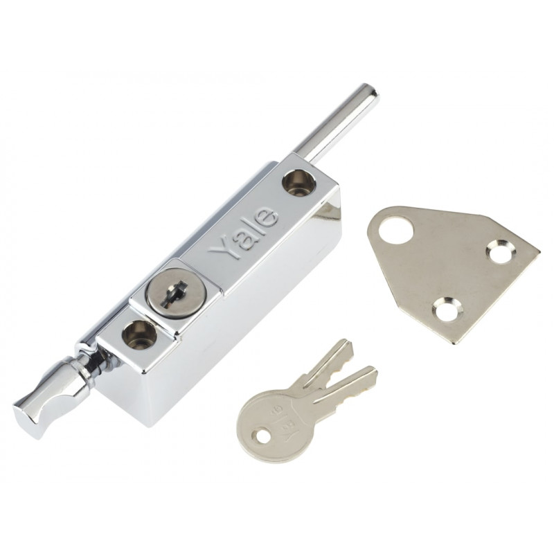 Yale Locks 720124005162 P124 Door Push Bolt Polished Chrome Finish Visi Yale Locks 720124005162 P124 Door Push Bolt Polished Chrome Finish Visi