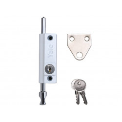 Yale Locks 720124005071 P124 Door Push Bolt White Finish Visi