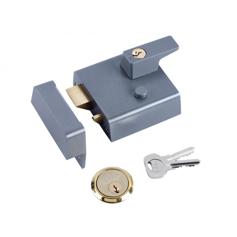 Yale Locks 630001205402 P1 Double Security Nightlatch 60mm Backset DMG Dark Grey Finish Visi Yale Locks 630001205402 P1 Double Security Nightlatch 60mm Backset DMG Dark Grey Finish Visi
