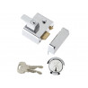 Yale Locks 630002215162 P2 Double Security Nightlatch 40mm Backset Chrome Finish Visi