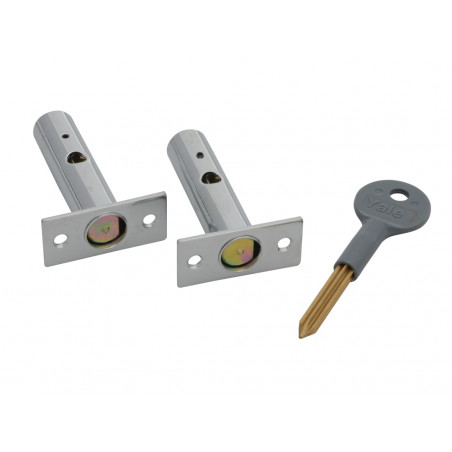 Yale Locks 722444045162 PM444 Door Security Bolts Polished Chrome Finish Visi of 2