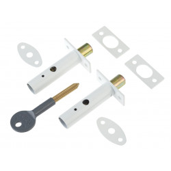 Yale Locks 722444045071 PM444 Door Security Bolts White Finish Visi of 2