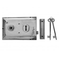 Yale Locks 60334305077 P334 Rim Lock Grey Finish 156 x 104mm Visi