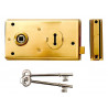 Yale Locks 60401305025 P401 Rim Lock Polished Brass Finish 138 x 76mm Visi