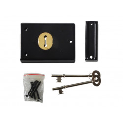 Yale Locks 60402305077 P402 Rim Lock Grey Finish 102 x 76mm Visi
