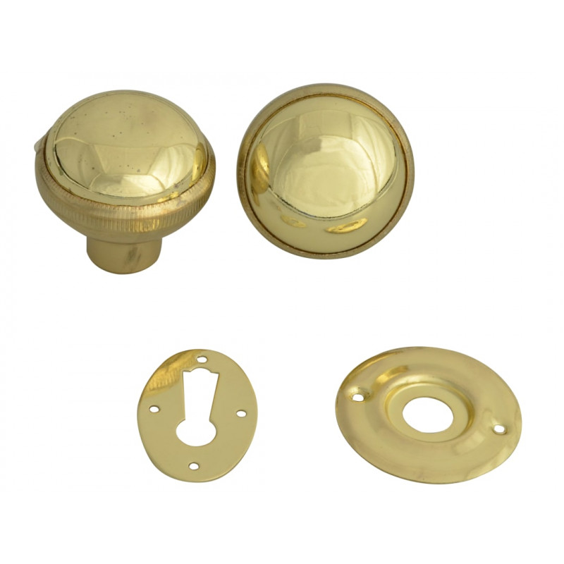 Yale Locks P405-PB P405 Rim Knob Polished Brass Finish Yale Locks P405-PB P405 Rim Knob Polished Brass Finish