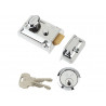 Yale Locks 630077105162 P77 Traditional Nightlatch 60mm Backset Chrome Finish Visi