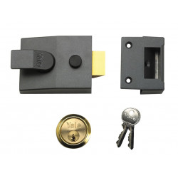 Yale Locks 630089005702 P89 Deadlock Nightlatch 60mm Backset DMG Finish Visi