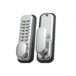 Yale Locks P-DL02-SC Push Button Door Lock Chrome Finish Hold Open Function