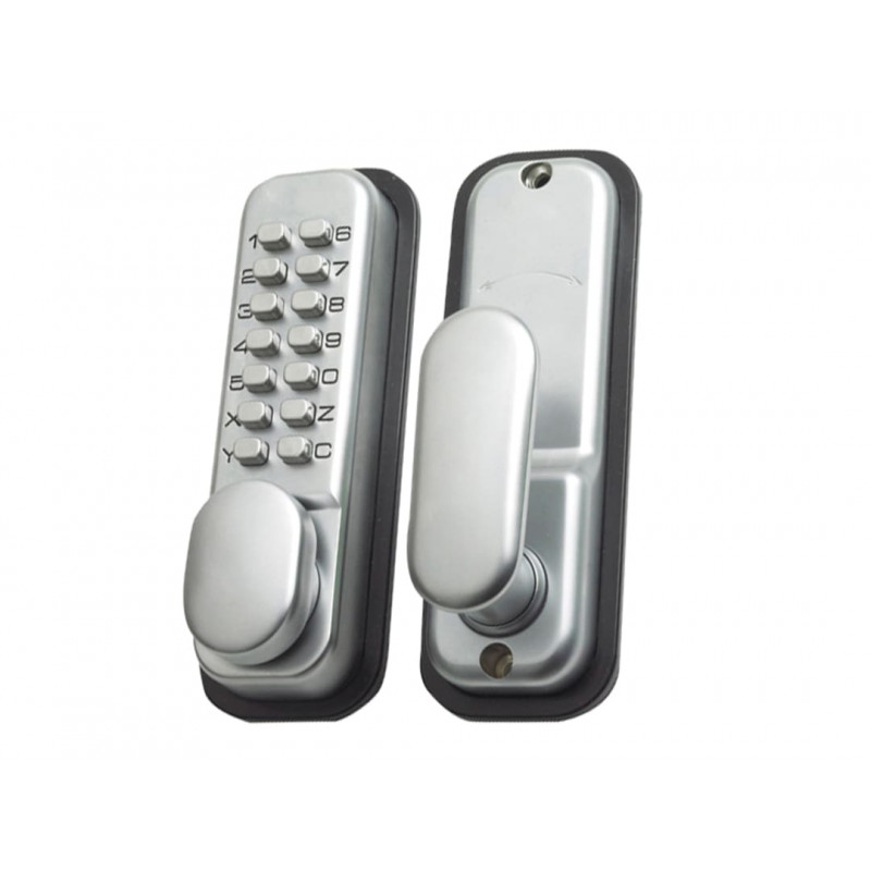 Yale Locks P-DL02-SC Push Button Door Lock Chrome Finish Hold Open Function Yale Locks P-DL02-SC Push Button Door Lock Chrome Finish Hold Open Function
