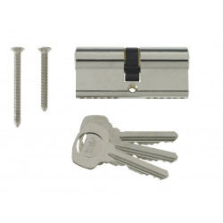 Yale Locks PKM4050-NP Euro Double Cylinder Kitemark 40 x 50 (100mm) Nickel Plated Visi
