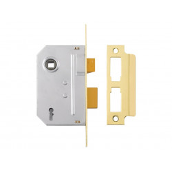 Yale Locks 650246285166 PM246 Internal 2 Lever Mortice Sashlock Polished Brass 80mm 3in