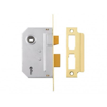 Yale Locks 650246085166 PM246 Internal 2 Lever Mortice Sashlock Polished Brass 67mm 2.5in