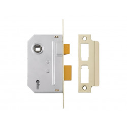 Yale Locks 650320105025 PM320 3 Lever Mortice Sashlock Polished Brass 65mm 2.5in