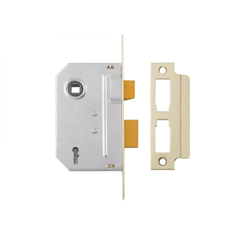 Yale Locks 650320205025 PM320 3 Lever Mortice Sashlock Polished Brass 79mm 3in