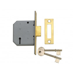 Yale Locks 650322105162 PM322 3 Lever Mortice Deadlock Polished Chrome 65mm 2.5in