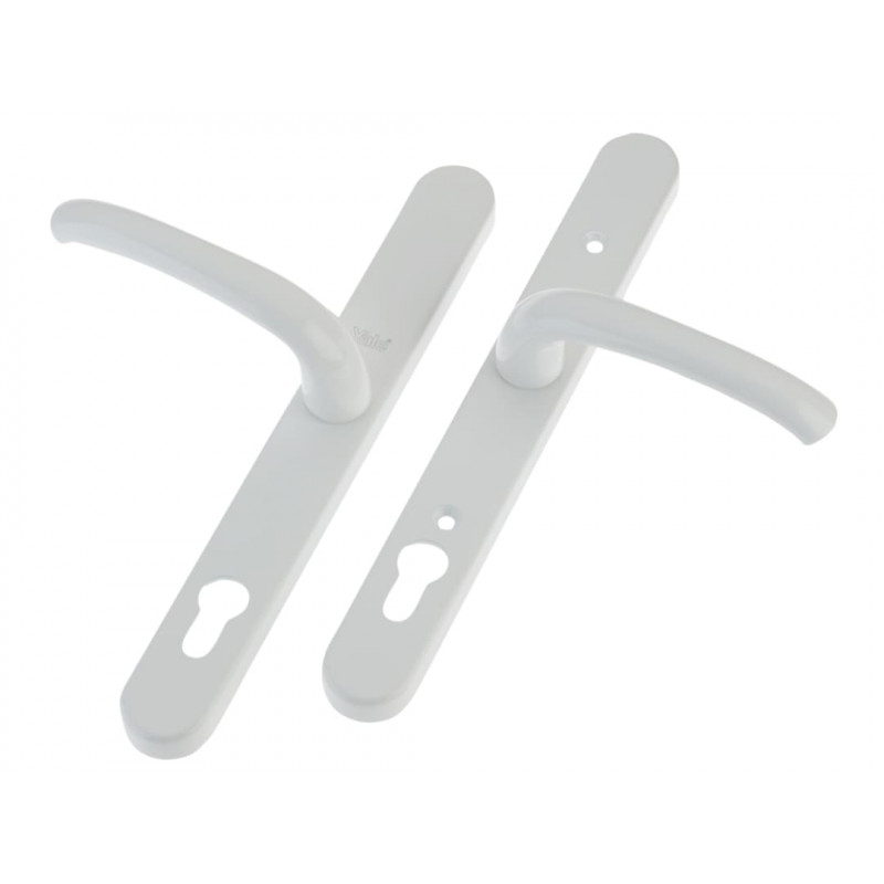 Yale Locks P-PVC-RH-WH Retro Door Handle PVCu Polished PVD White Finish