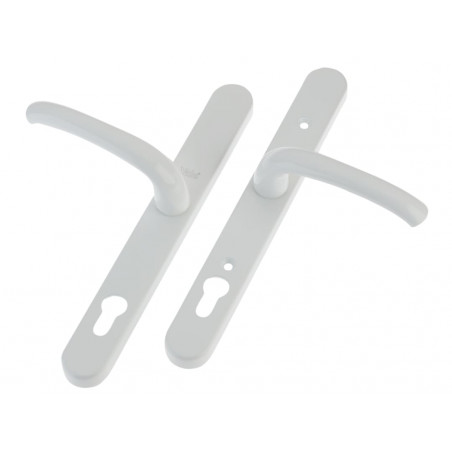 Yale Locks P-PVC-RH-WH Retro Door Handle PVCu Polished PVD White Finish