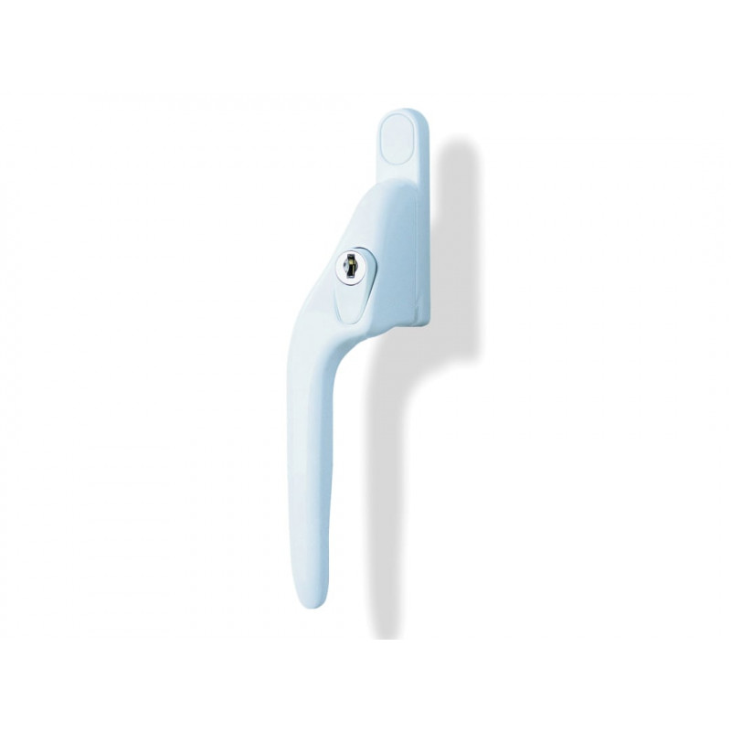 Yale Locks P-YWHLCK40L-WH White Offset Locking PVCu Window Handle Left Yale Locks P-YWHLCK40L-WH White Offset Locking PVCu Window Handle Left